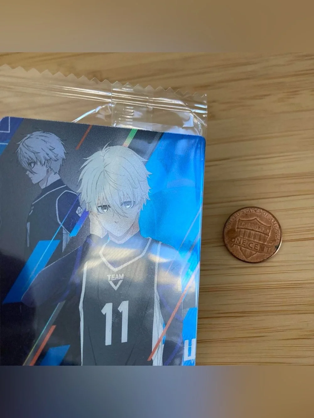 Rare Bluelock SILVERY card double sided Nagi Seishiro